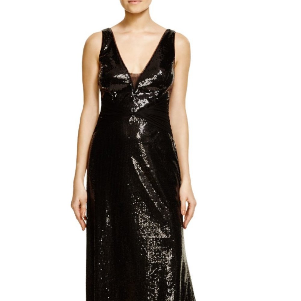 Sequin Mesh Gown - image 3